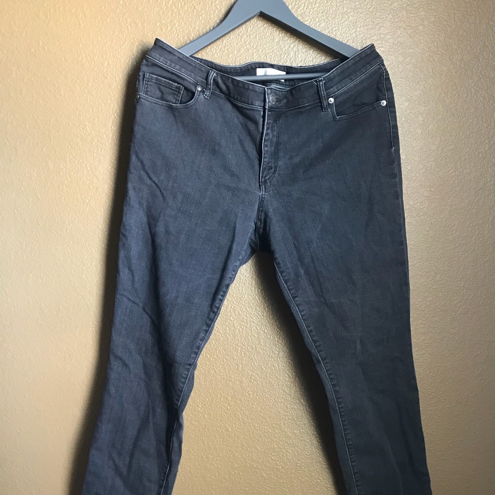 LOFT Curvy Skinny Jean Gray